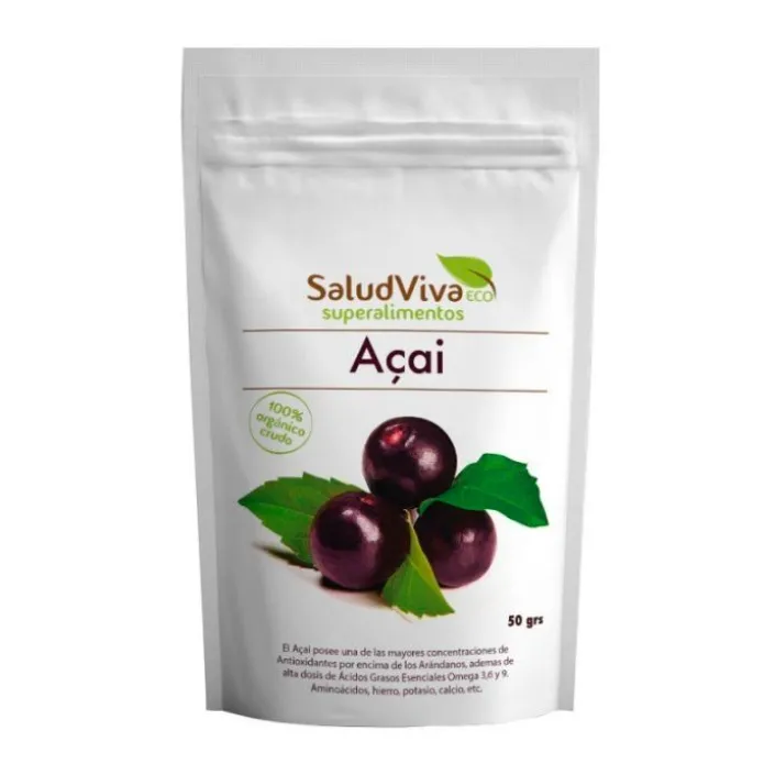 Açai en polvo 50 gr - Sin gluten - SaludViva