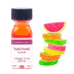 Aroma concentrado de tutti frutti 3,7 ml - Sin gluten - LorAnn