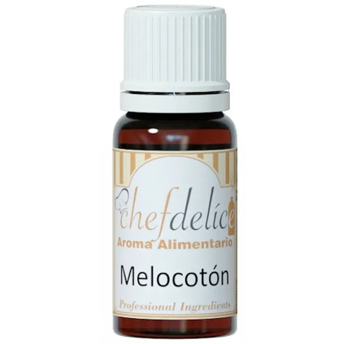Aroma de melocotón 10 ml - Sin gluten - Chefdelíce