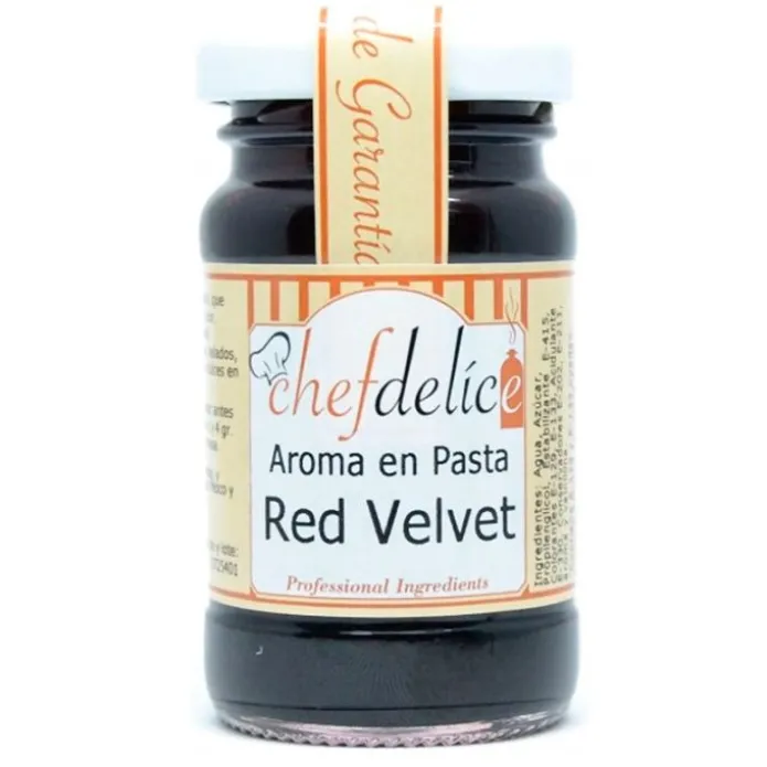 Aroma de Red Velvet en pasta 50 g - Sin gluten - Chefdelíce