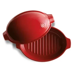 Asador de pollo para horno rojo 41 cm - Cerámica - Emile Henry