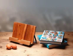 Atril para tablets y libros de cocina de madera - Kitchen Craft