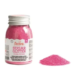 Azúcar brillante rosa 100 g - Decora