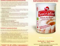 Azúcar de abedul con Stevia 800 g - Sucrafor
