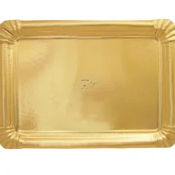 Bandeja de cartón dorada 31 x 38 cm