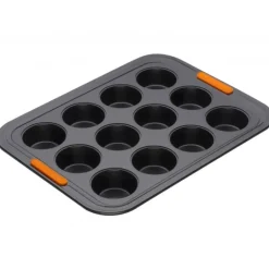 Bandeja molde antiadherente para 12 magdalenas - Acero al carbono - Le Creuset