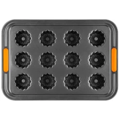 Bandeja molde antiadherente para 12 canelés - Acero al carbono - Le Creuset