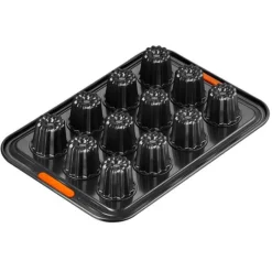 Bandeja molde antiadherente para 12 canelés - Acero al carbono - Le Creuset