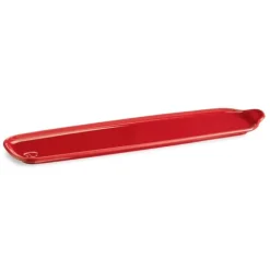 Bandeja para aperitivos roja 42 x 11 cm - Cerámica - Emile Henry