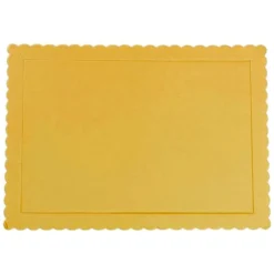 Bandeja rectangular ondulada dorada metalizada 35 x 25 cm