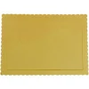 Bandeja rectangular ondulada dorada 40,5 x 30,5 cm