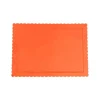 Bandeja rectangular ondulada naranja 30 x 25 cm