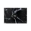 Bandeja rectangular ondulada mármol negro 30 x 25 cm