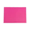 Bandeja rectangular ondulada fucsia 30 x 25 cm