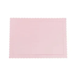Bandeja rectangular ondulada rosa bebé 30 x 25 cm