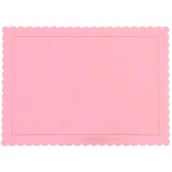 Bandeja rectangular ondulada rosa bebé 40 x 30 cm