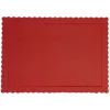 Bandeja rectangular ondulada roja 40 x 30 cm