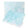 Bandeja rectangular ondulada copos de nieve 30 x 25 cm