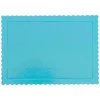 Bandeja rectangular ondulada azul cielo 40 x 30 cm
