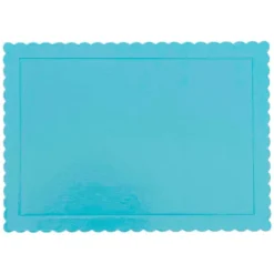 Bandeja rectangular ondulada azul cielo 40 x 30 cm