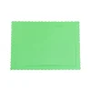 Bandeja rectangular ondulada verde claro 30 x 25 cm