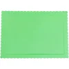Bandeja rectangular ondulada verde claro 40 x 30 cm