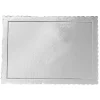 Bandeja rectangular ondulada plateada 40,5 x 30,5 cm