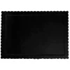Bandeja rectangular ondulada negra 40,5 x 30,5 cm