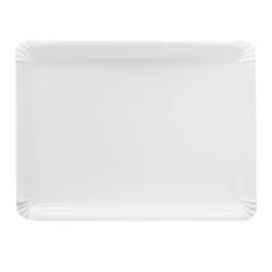 Bandejas de cartón estucadas blancas 26 x 34 cm (100)