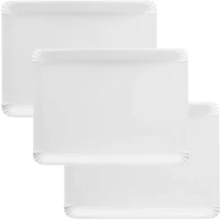 Bandejas de cartón estucadas blancas 31 x 38 cm (50)