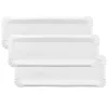 Bandejas de cartón estucadas blancas 12,5 x 38 cm (100)