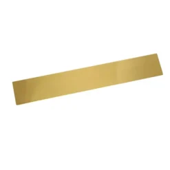 Base dorada para caja de plástico transparente para turrón 25,3 x 3,5 cm