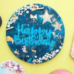 Base para topper personalizado círculo 8,5 cm