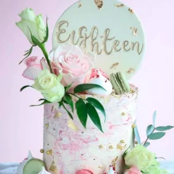 Base para topper personalizado círculo 8,5 cm