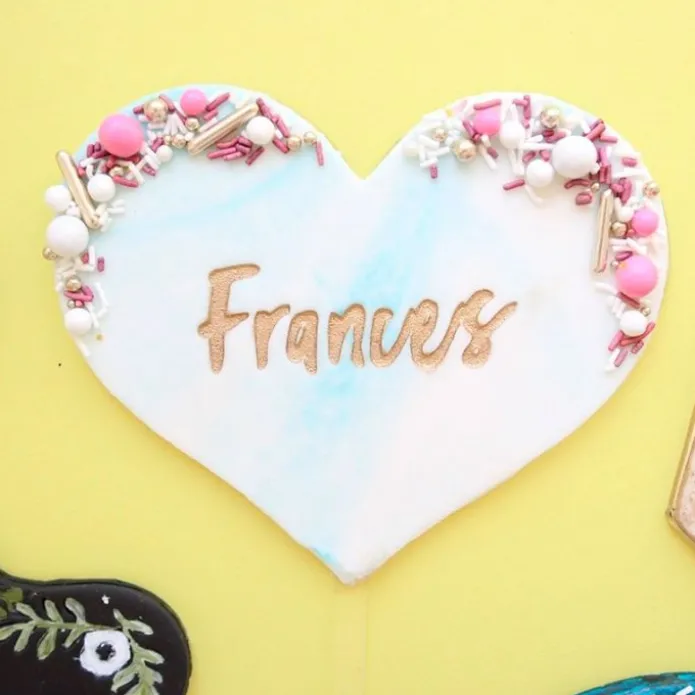 Base para topper personalizado corazón - Sweet Stamp