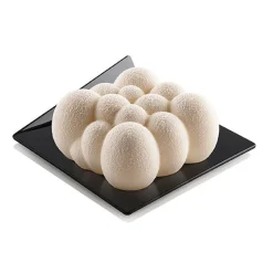 Bases para servir cuadradas negras (100) - Silikomart Professional
