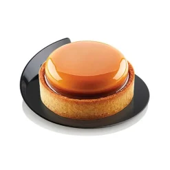 Bases para servir redondas negras (100) - Silikomart Professional