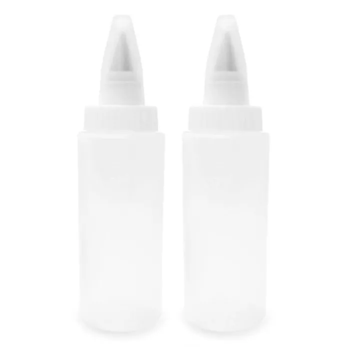 Biberones dosificadores con boquillas 185 ml (2) - ScrapCooking