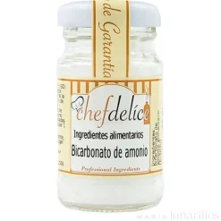 Bicarbonato de amonio o hartshorn 45 gr - Sin gluten - Chefdelíce