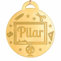 Bola personalizada grabada para árbol de Navidad - Profe