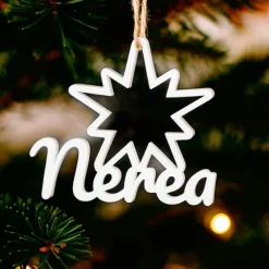 Bola personalizada para árbol de Navidad - Estrella dual
