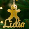 Bola personalizada para árbol de Navidad - Muñeco jengibre