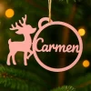 Bola personalizada para árbol de Navidad - Reno