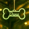Bola personalizada para árbol de Navidad - Hueso de mascota