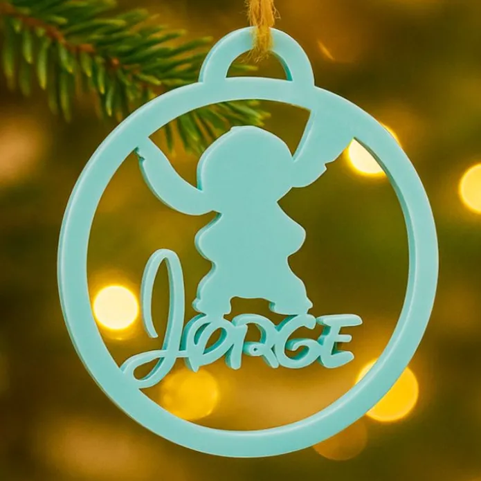 Bola personalizada para árbol de Navidad - Stitch
