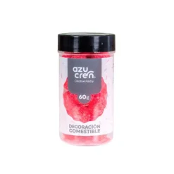 Bolas de azúcar con purpurina roja 60 g - Azucren