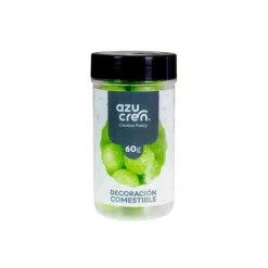 Bolas de azúcar con purpurina verde lima 60 g - Azucren
