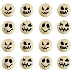 Bolas de chocolate blanco caras terror Halloween (40)
