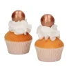 Bolas de chocolate con purpurina bronce (8) - Sin gluten - Funcakes