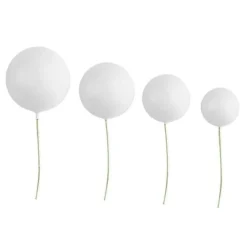 Bolas decorativas blancas (20) - Azucren